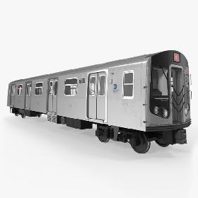 New York City Subway Car R160 3D model